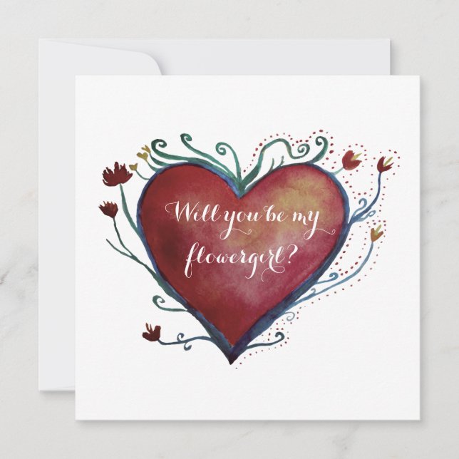 Tarjeta especial de invitación para floristas (Anverso)