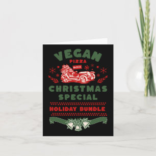 Tarjeta Especial de Navidades Vegan Pizza