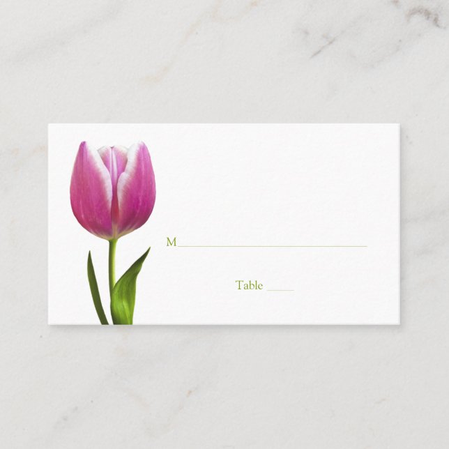 Tarjeta especial de ocasión Tulip o tarjeta de aco (Anverso)