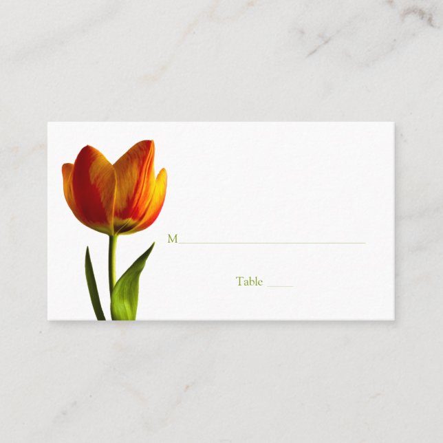 Tarjeta especial de ocasión Tulip o tarjeta de aco (Anverso)