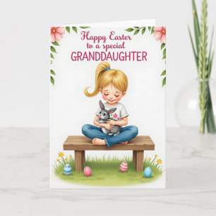 Tarjeta especial de Pascua para nieta favorita