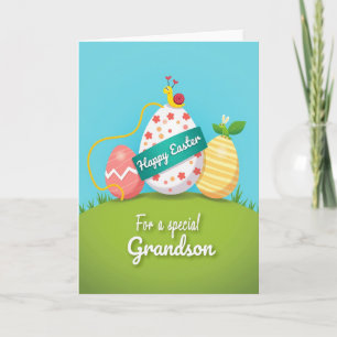 Tarjeta especial de Pascua para nieto