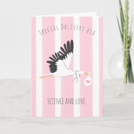 Tarjeta especial de saludo de entrega de IVF Baby 