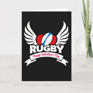 Tarjeta especial de San Valentín de Rugby