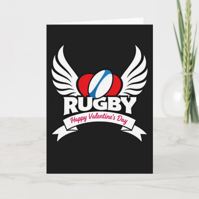 Tarjeta especial de San Valentín de Rugby (Anverso)