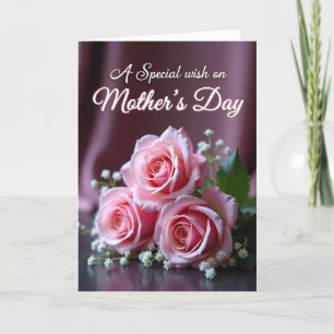Tarjeta especial del día de la madre floral
