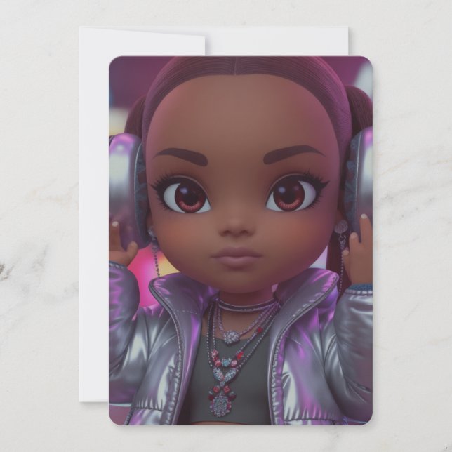 Tarjeta especial para amante de la música juvenil (Anverso)