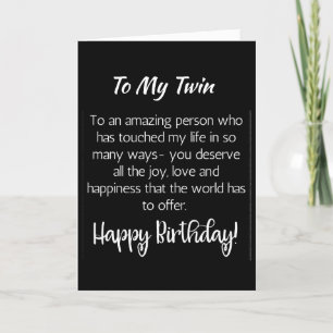 TARJETA ESPECIAL PARA EL CUMPLEAÑOS DE TWIN "ESPEC