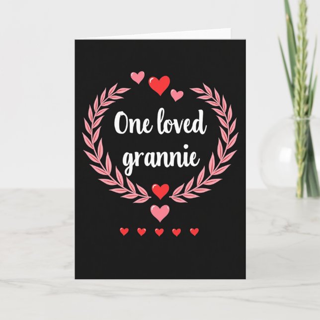 Tarjeta especial para una abuela querida (Anverso)