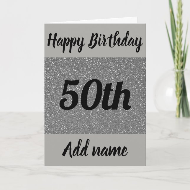 Tarjeta especial personalizada de 50 años (Anverso)