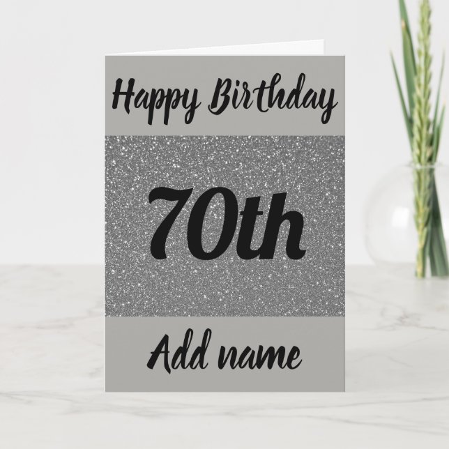 Tarjeta especial personalizada de cumpleaños númer (Anverso)