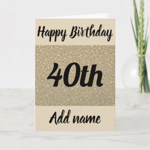 Tarjeta especial personalizada de cumpleaños númer
