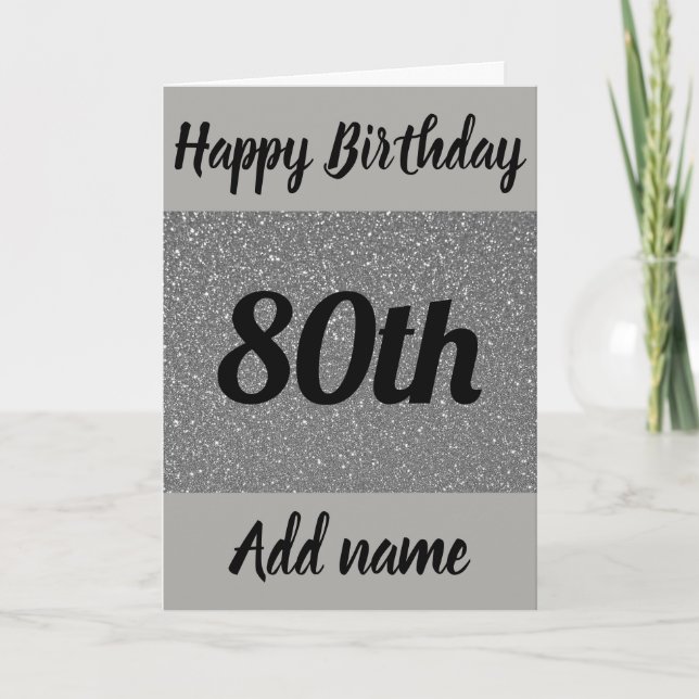 Tarjeta especial personalizada de cumpleaños númer (Anverso)