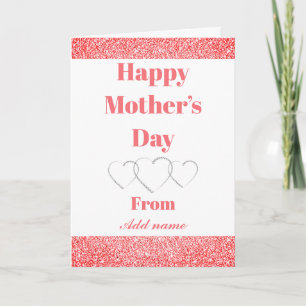 Tarjeta especial personalizada del Día de la Madre