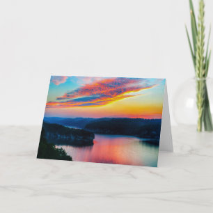 Tarjeta Especial Sunrise Over Long Point Frameable Greamin
