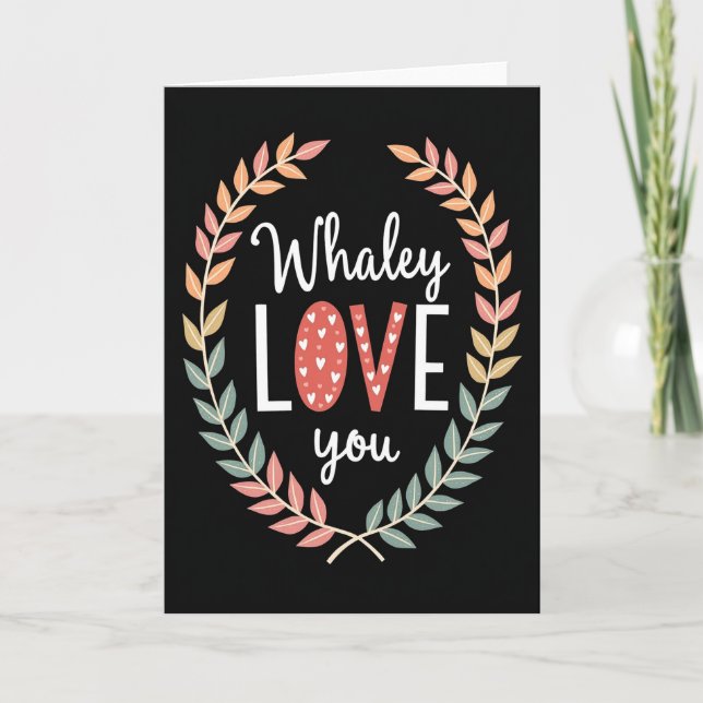 Tarjeta especial Whaley Love You (Anverso)