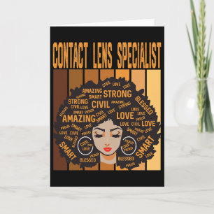 Tarjeta Especialista en lentes de contacto Orgulloso Mes d