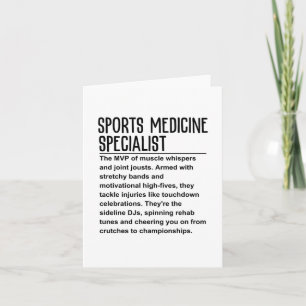Tarjeta Especialista en medicina deportiva
