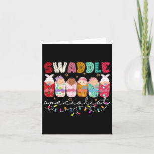 Tarjeta Especialista en Swaddle Nicu Madre Bebé Elf Xmas M
