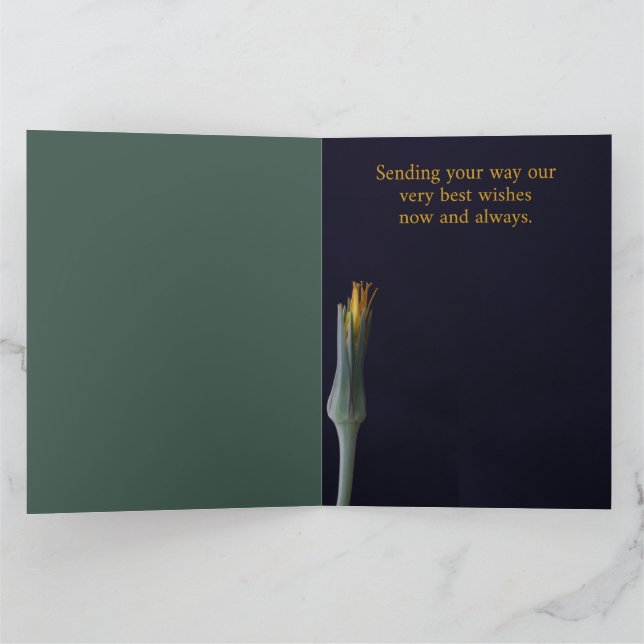 Tarjeta ¡Especialmente para ti! Floral personalizada elega (Interior)