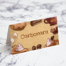 Tarjeta Especias de calabaza y todo lo bueno de la comida