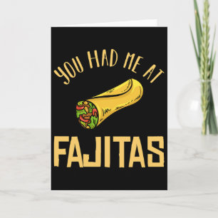 Tarjeta Especias para Receta de Regalo de Pollo Fajita