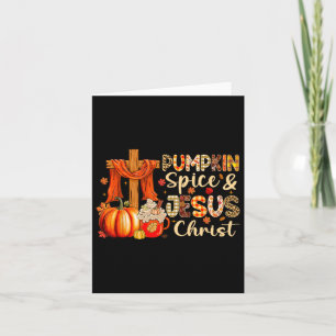 Tarjeta Especie de calabaza Jesucristo Acción de Gracias o
