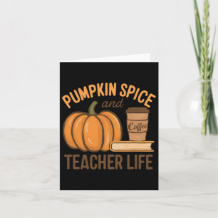Tarjeta Especie De Calabaza Y Profesora De Halloween