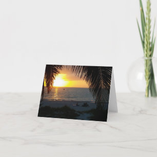 Tarjeta Espectacular atardecer en Treasure Island