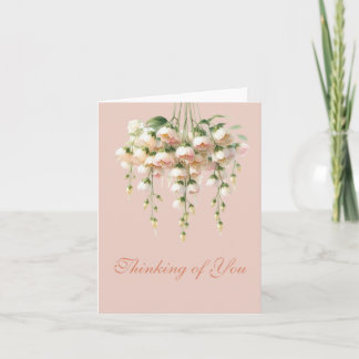 Tarjeta Espectacular danza de flores colgantes pensando en