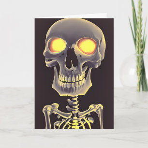 Tarjeta Espectacular Skeleton Halloween Pun