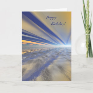 Tarjeta Espectacular Sunrise Art Happy Birday Card