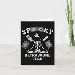 Tarjeta Espectacular Ultrasonido Tech Skeleton Halloween