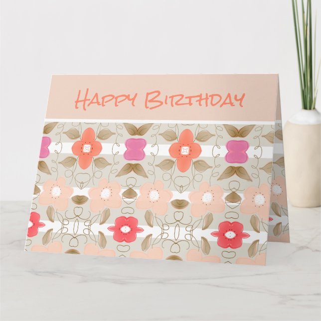 Tarjeta Espectaculares deseos de cumpleaños (Anverso)
