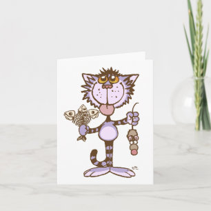 Tarjeta Espectáculo de amor de gatos gatos gatitos