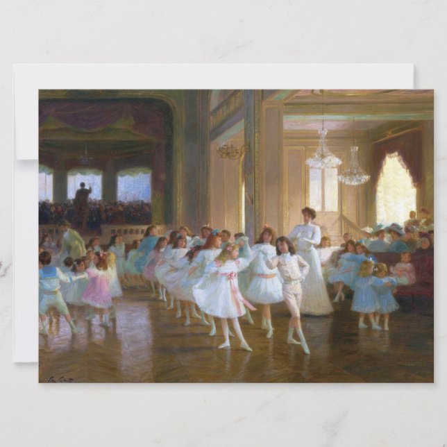 Tarjeta Espectáculo de baile (clase de ballet para bailari (Anverso)