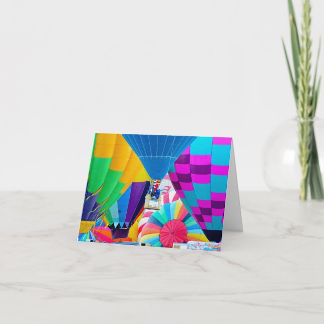 Tarjeta Espectáculo de globo aerostático (Anverso)