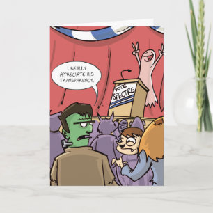 Tarjeta Espectador de voto   Halloween político