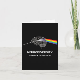 Tarjeta Espectro de autismo de neurodiversidad Asd Adhd Ra