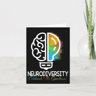 Tarjeta Espectro de autismo de neurodiversidad Asd Adhd Ra