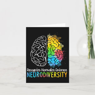 Tarjeta Espectro de autismo de neurodiversidad Asd Adhd Ra