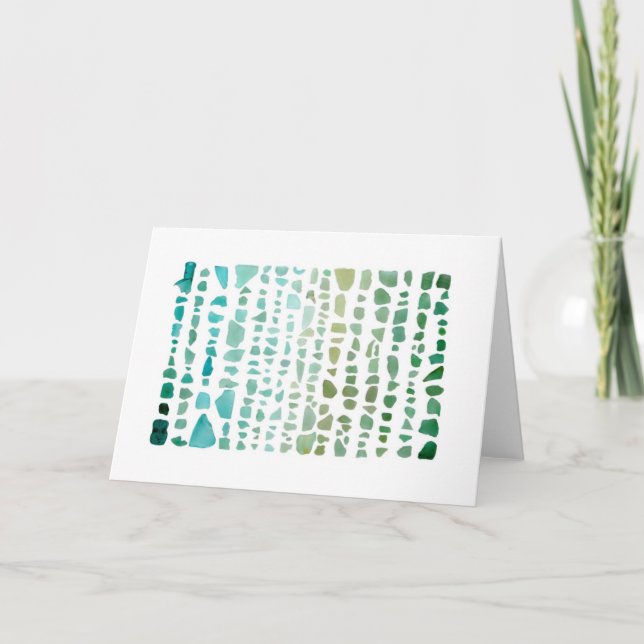 Tarjeta Espectro de cristal del mar: Aquamarine al (Anverso)