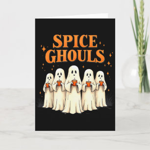 Tarjeta Espectros de Especias Divertidos Fantasmas de Hall
