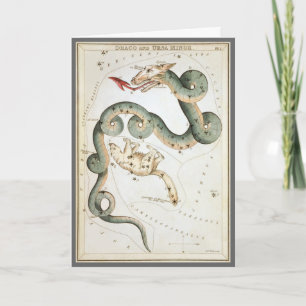 Tarjeta Espejo de Urania, Mapa Celeste de Astronomía Antig