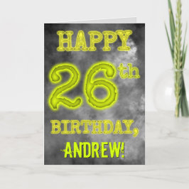 Tarjeta Espeluznante apariencia de Aura brillante "FELIZ C