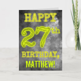 Tarjeta Espeluznante apariencia de Aura brillante "FELIZ C