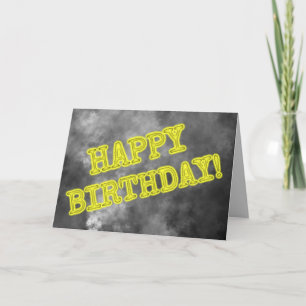 Tarjeta Espeluznante Aura luce "FELIZ CUMPLEAÑOS!"