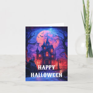 Tarjeta espeluznante de Halloween