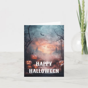 Tarjeta espeluznante de Halloween