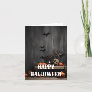 Tarjeta espeluznante de Halloween
